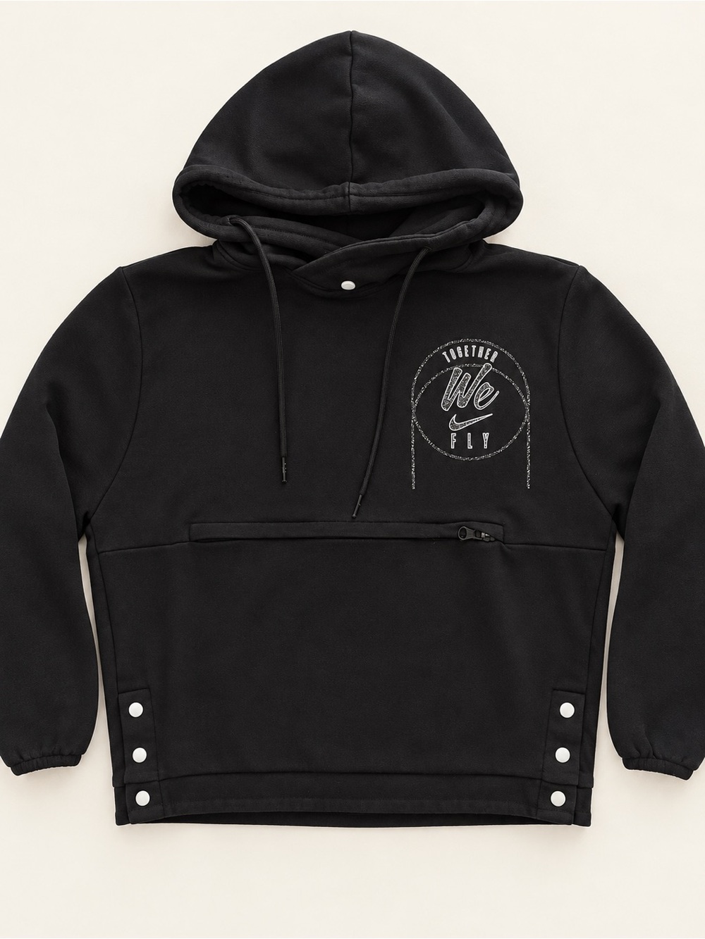Nike Dri-FIT Together We Fly Basketball Hoodie Black Size Small